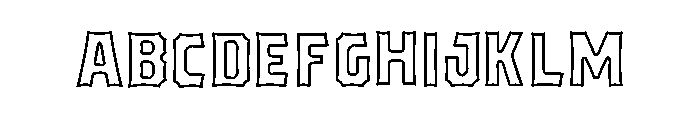 Bemba Sans Stroke Font UPPERCASE