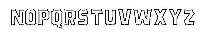 Bemba Sans Stroke Font UPPERCASE