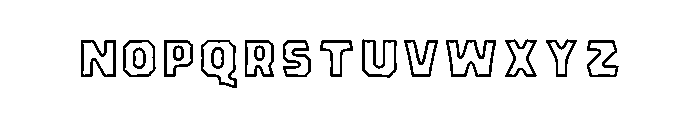 Bemba Sans Stroke Font LOWERCASE