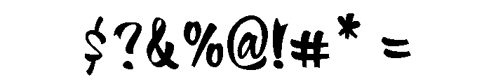 Bemba Script Regular Font OTHER CHARS