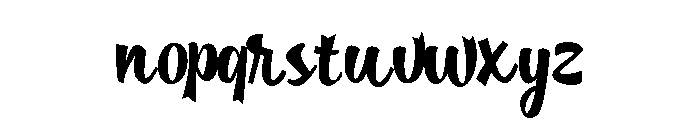Bemba Script Regular Font LOWERCASE