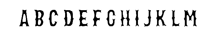 Bemba Serif Fill Font UPPERCASE