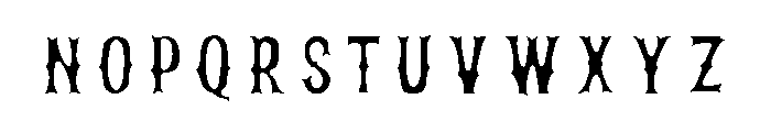 Bemba Serif Fill Font LOWERCASE