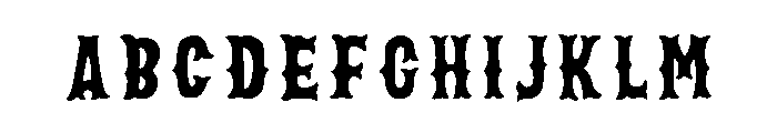 Bemba Serif Regular Font UPPERCASE
