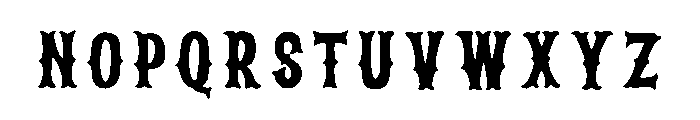 Bemba Serif Regular Font LOWERCASE