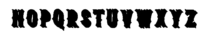 Bemba Serif Shadow One Font LOWERCASE