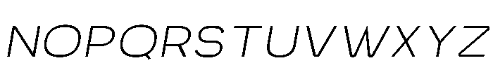 Benigne Sans Italic Font UPPERCASE