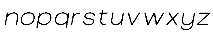 Benigne Sans Italic Font LOWERCASE