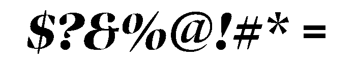 Bennet Banner Black Italic Font OTHER CHARS