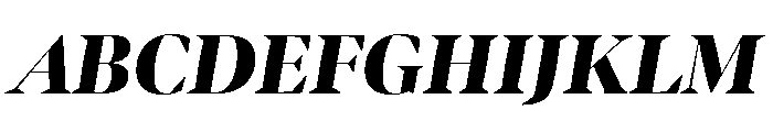 Bennet Banner Black Italic Font UPPERCASE
