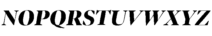 Bennet Banner Black Italic Font UPPERCASE