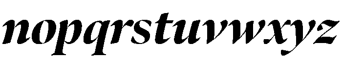 Bennet Banner Black Italic Font LOWERCASE