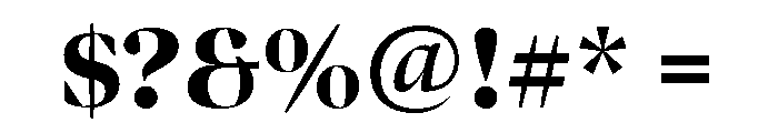 Bennet Banner Black Font OTHER CHARS