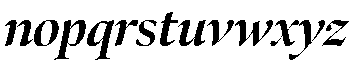 Bennet Banner Bold Italic Font LOWERCASE