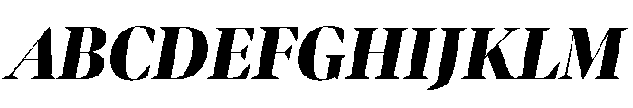 Bennet Banner Condensed Black Italic Font UPPERCASE