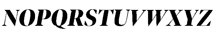 Bennet Banner Condensed Black Italic Font UPPERCASE