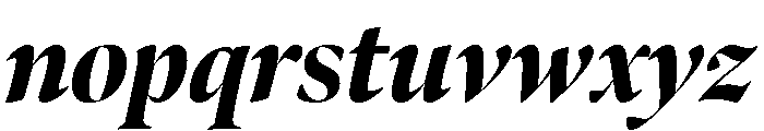 Bennet Banner Condensed Black Italic Font LOWERCASE