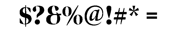 Bennet Banner Condensed Black Font OTHER CHARS