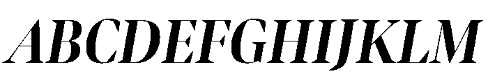 Bennet Banner Condensed Bold Italic Font UPPERCASE