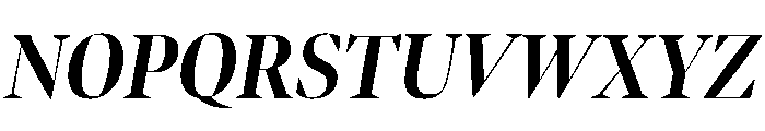 Bennet Banner Condensed Bold Italic Font UPPERCASE