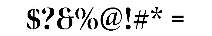 Bennet Banner Condensed Bold Font OTHER CHARS