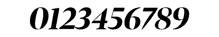 Bennet Banner Condensed Extra Bold Italic Font OTHER CHARS