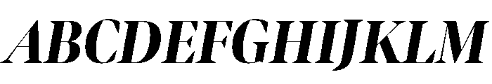 Bennet Banner Condensed Extra Bold Italic Font UPPERCASE