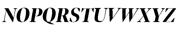 Bennet Banner Condensed Extra Bold Italic Font UPPERCASE