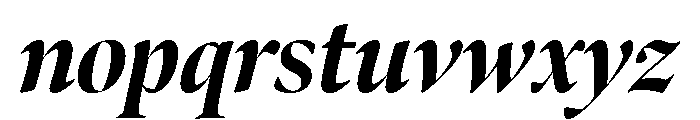 Bennet Banner Condensed Extra Bold Italic Font LOWERCASE