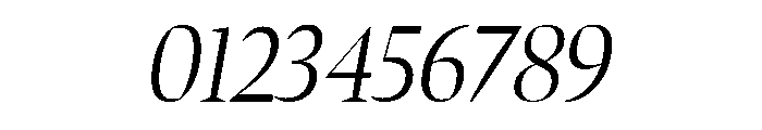 Bennet Banner Condensed Light Italic Font OTHER CHARS