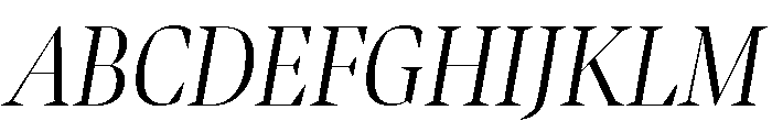 Bennet Banner Condensed Light Italic Font UPPERCASE