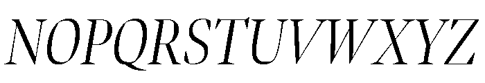 Bennet Banner Condensed Light Italic Font UPPERCASE