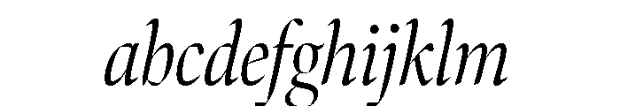 Bennet Banner Condensed Light Italic FONT