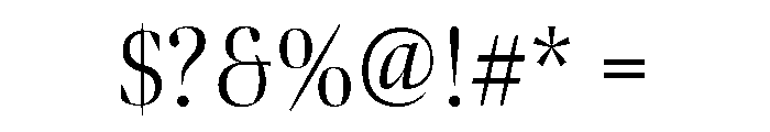 Bennet Banner Condensed Light Font OTHER CHARS