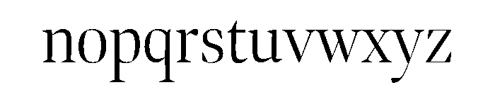Bennet Banner Condensed Light Font LOWERCASE