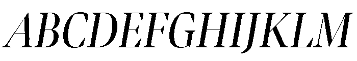 Bennet Banner Condensed Regular Italic Font UPPERCASE
