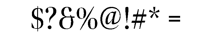 Bennet Banner Condensed Regular Font OTHER CHARS