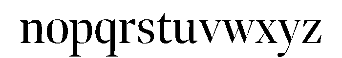 Bennet Banner Condensed Regular Font LOWERCASE
