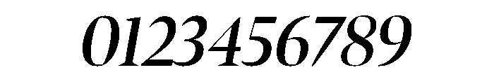 Bennet Banner Condensed Semi Bold Italic Font OTHER CHARS