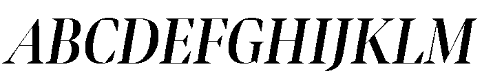 Bennet Banner Condensed Semi Bold Italic Font UPPERCASE
