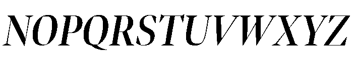 Bennet Banner Condensed Semi Bold Italic Font UPPERCASE