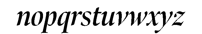 Bennet Banner Condensed Semi Bold Italic Font LOWERCASE