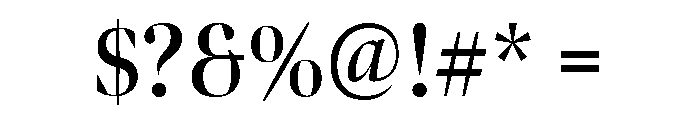 Bennet Banner Condensed Semi Bold Font OTHER CHARS