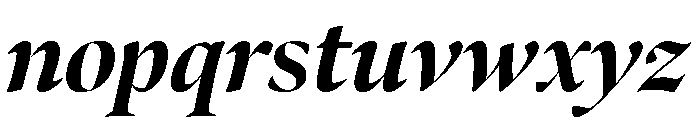 Bennet Banner Extra Bold Italic Font LOWERCASE