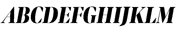 Bennet Banner Extra Condensed Black Italic Font UPPERCASE
