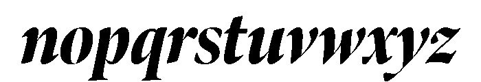 Bennet Banner Extra Condensed Black Italic Font LOWERCASE