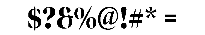 Bennet Banner Extra Condensed Black Font OTHER CHARS