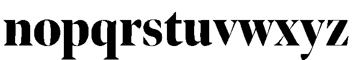 Bennet Banner Extra Condensed Black Font LOWERCASE