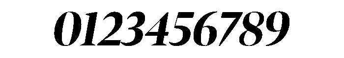 Bennet Banner Extra Condensed Extra Bold Italic Font OTHER CHARS
