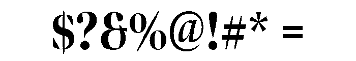 Bennet Banner Extra Condensed Extra Bold Font OTHER CHARS